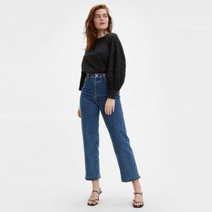 Levi's Ribcage Ankle Straight - 26 - Classic Blue